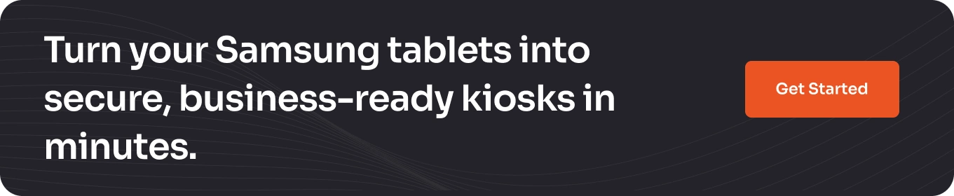 samsung tab a kiosk mode