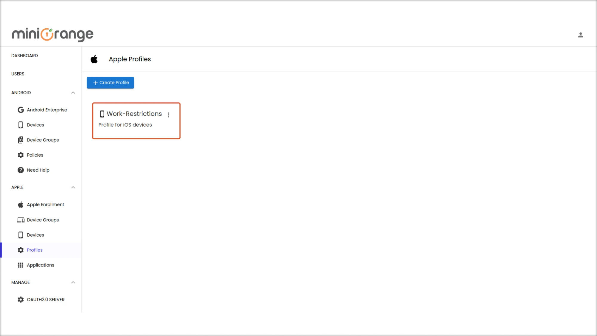 Save and Deploy MDM Profile Device restriction