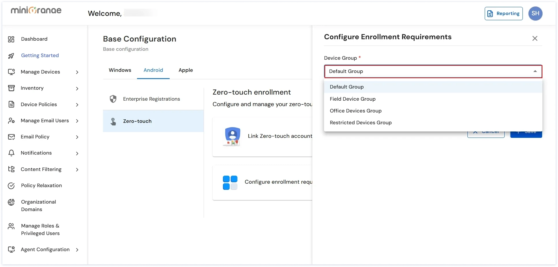 Configuring Zero-Touch Enrollment