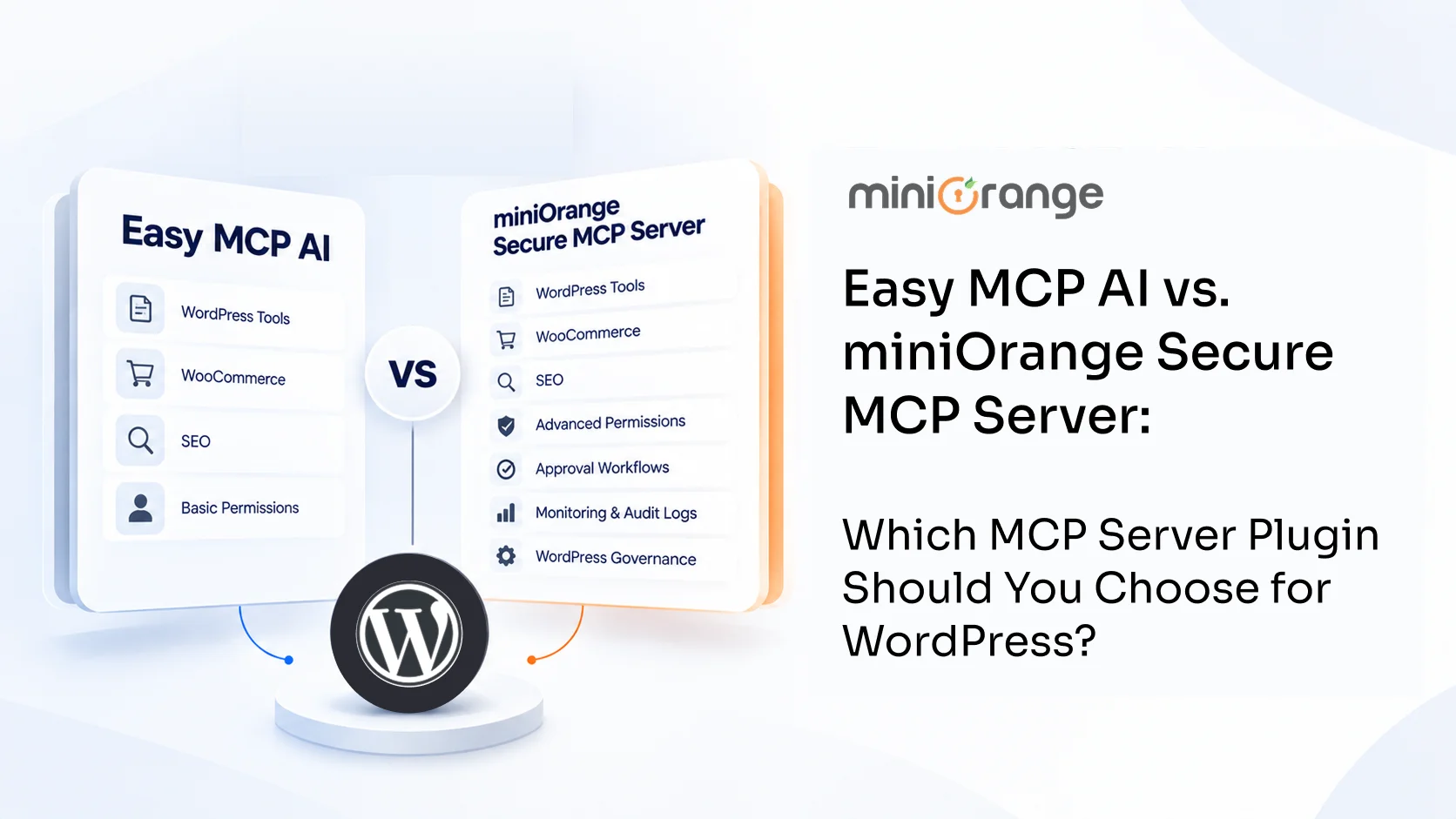Easy MCP Alternative: miniOrange Secure MCP Server for WordPress