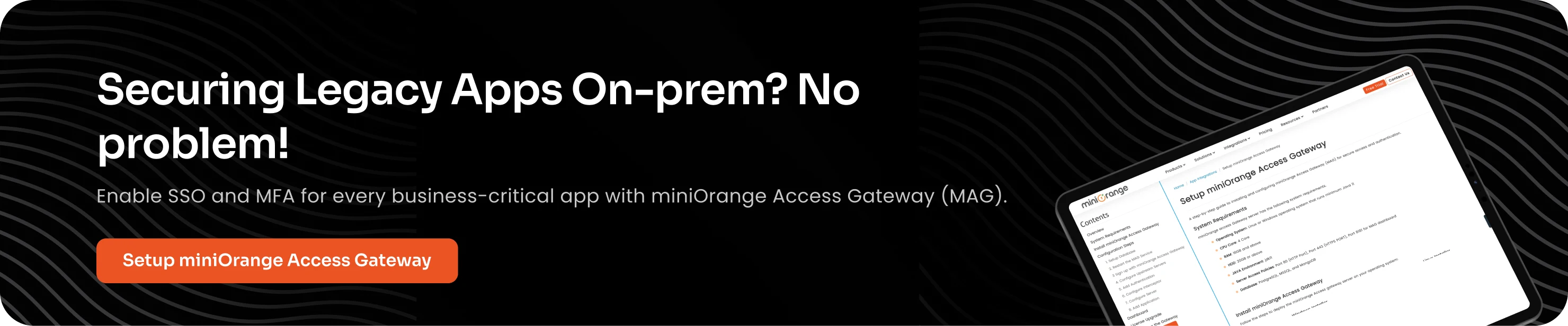 Securing Legacy Apps On-prem? No problem!