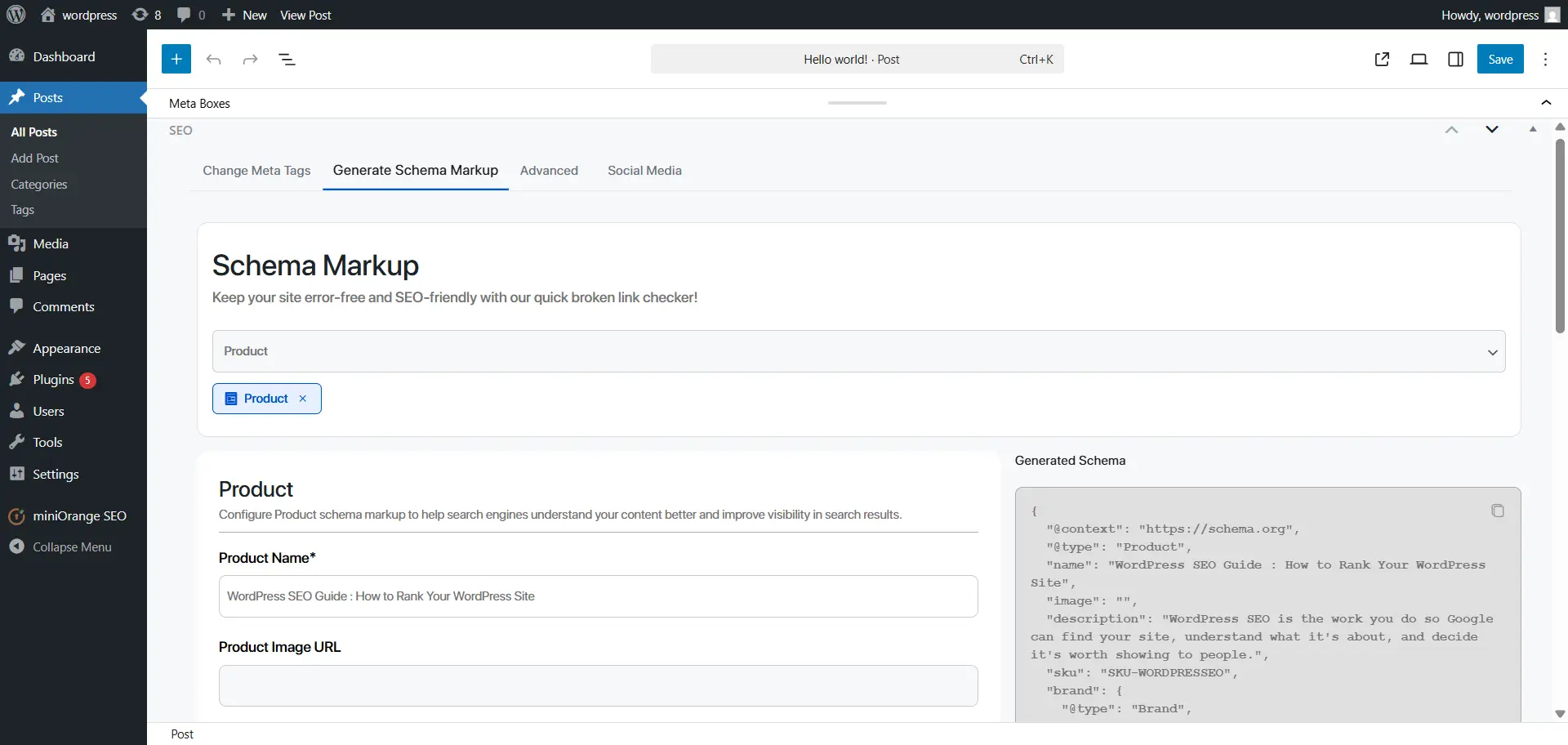 WordPress SEO | Schema Markup