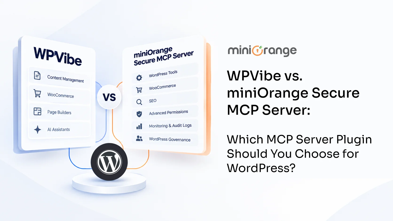 WPVibe Alternative: miniOrange Secure MCP Server for WordPress