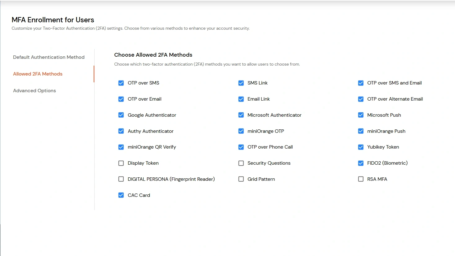 Enable CAC Card