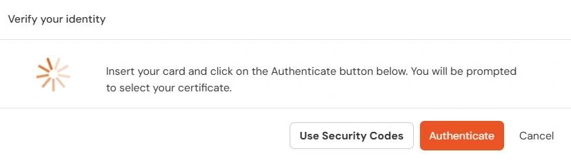 Verify second factor