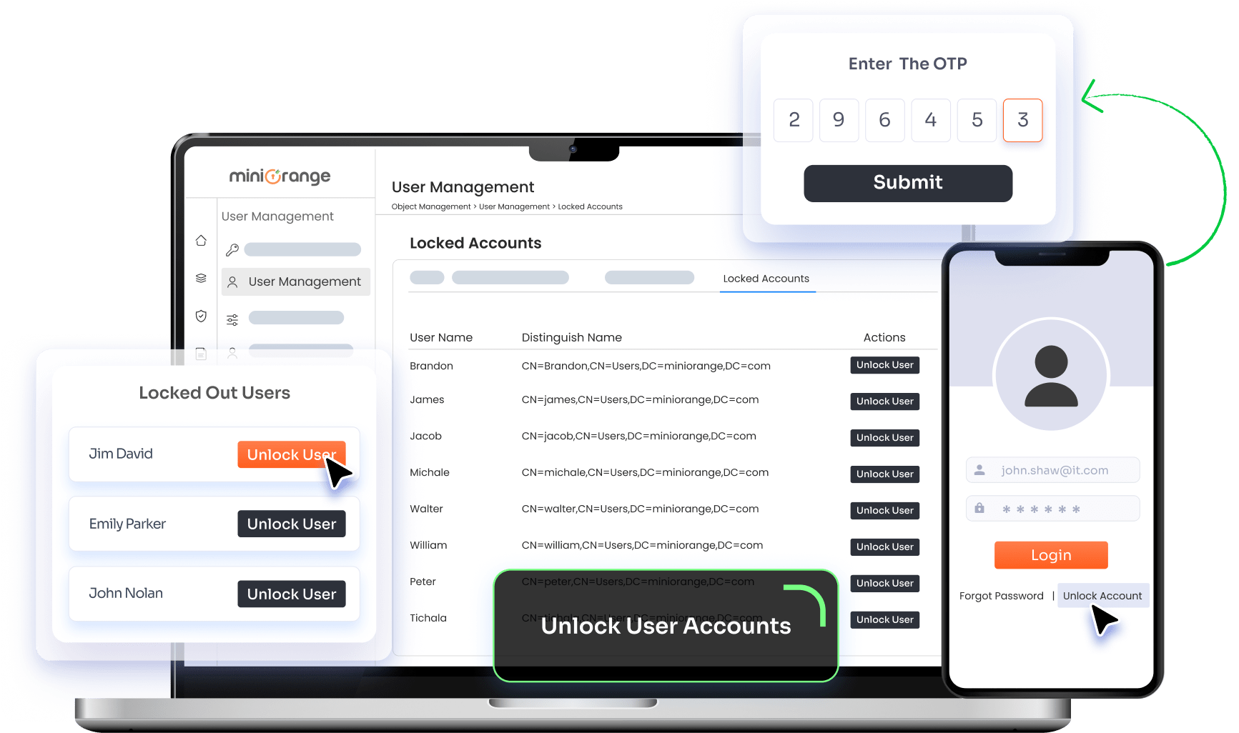 AD User Account Lock and Unlock