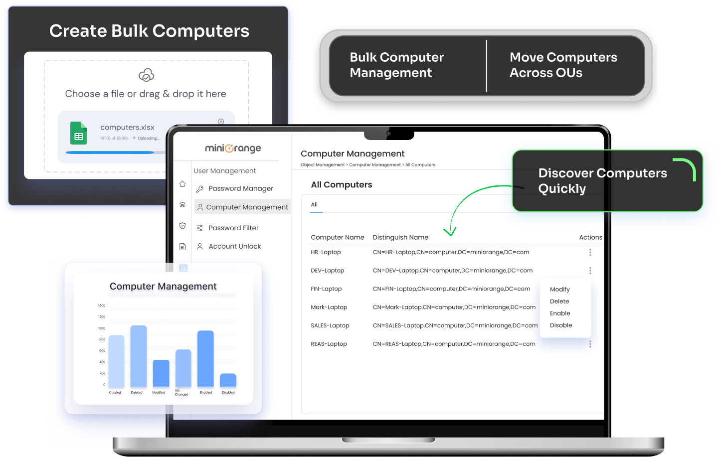 Active Directory Bulk Computer Management