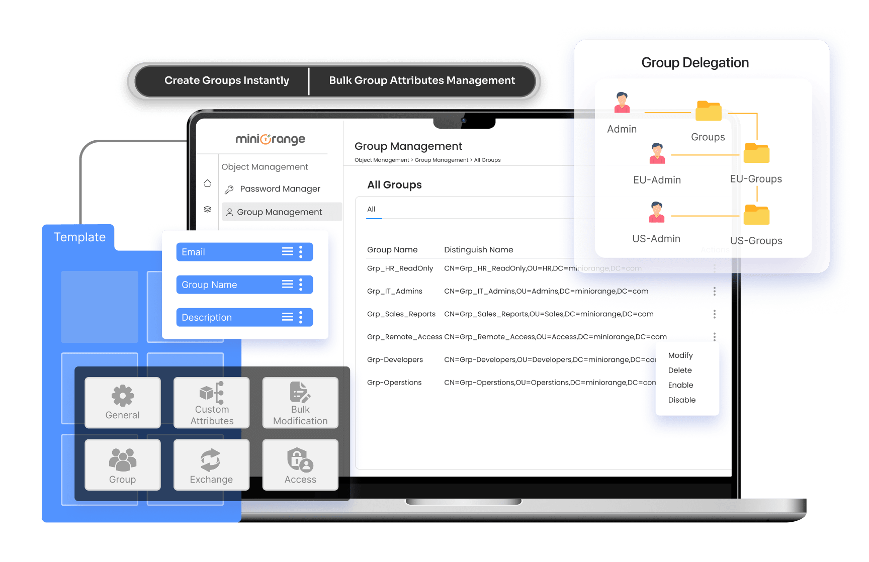Group management in active directory