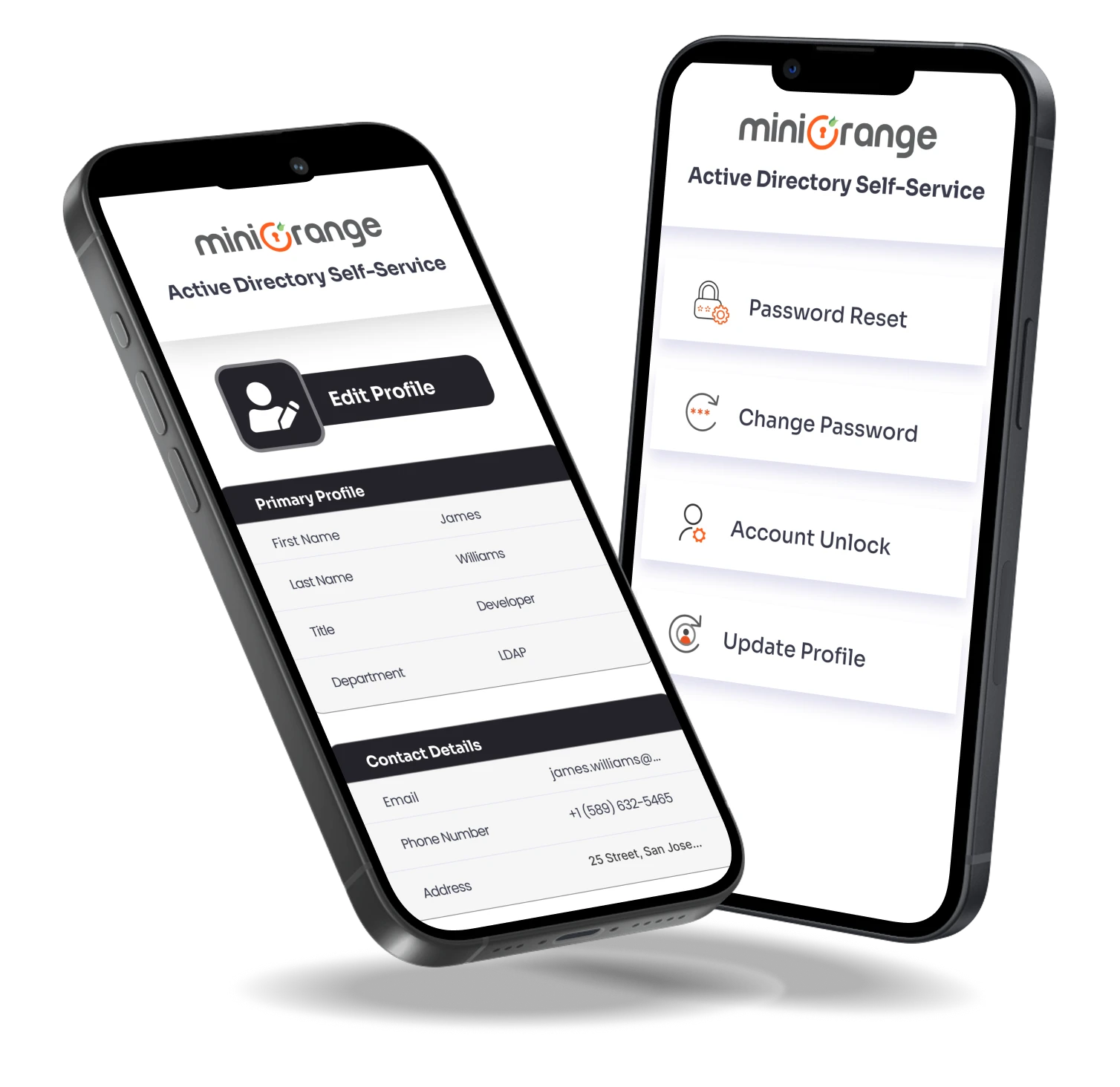 Active Directory Self-Service Portal mobile app