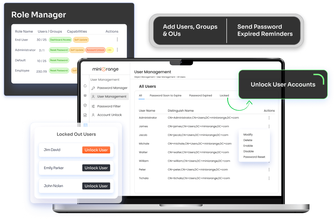 user management in active directory