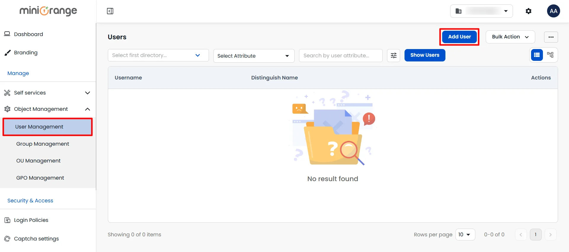 Add User Account | Create user account | User Management