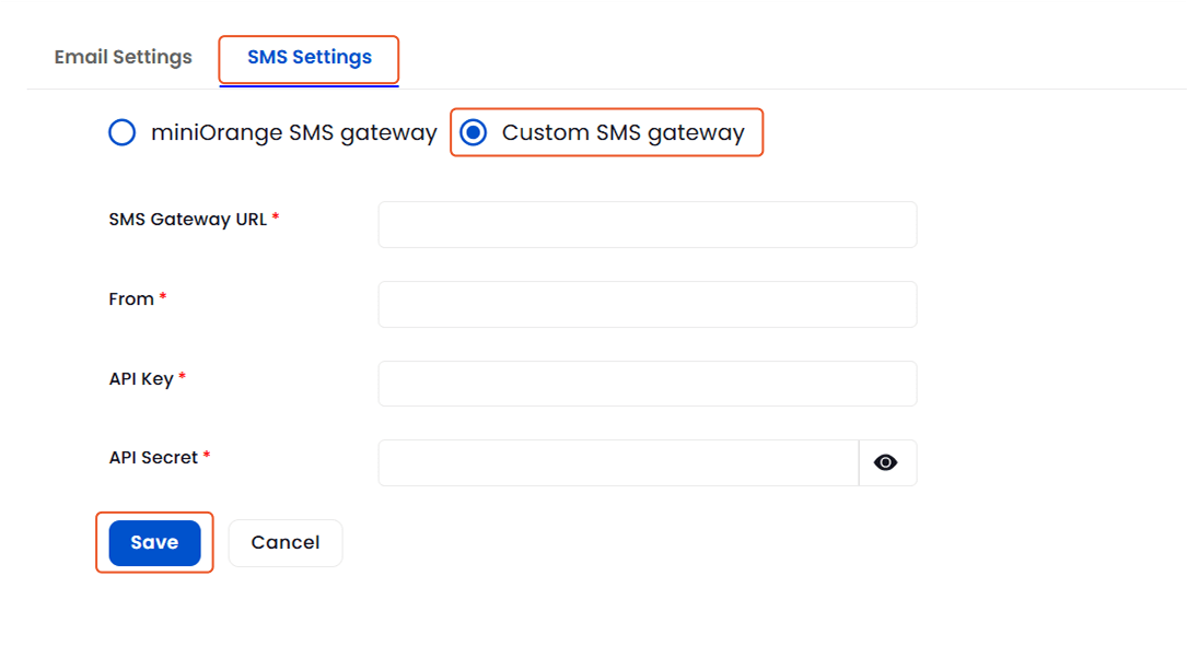 Custom Notification Gateway | SMS Notification Gateway