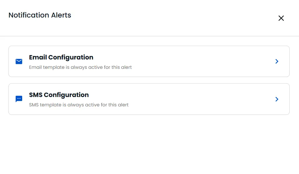 Email and SMS Configuration | Notification Alerts | Manage Alerts