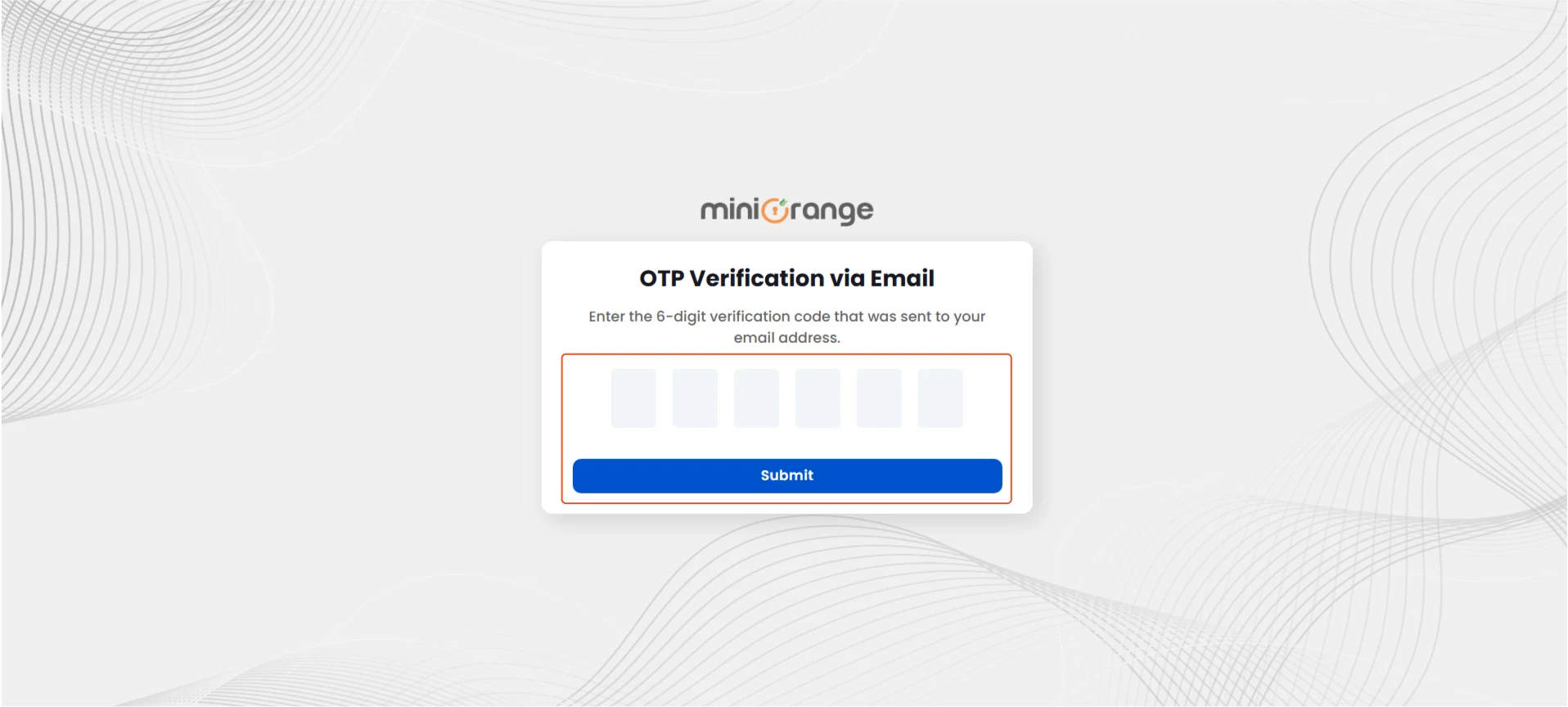Submit otp to unlock account