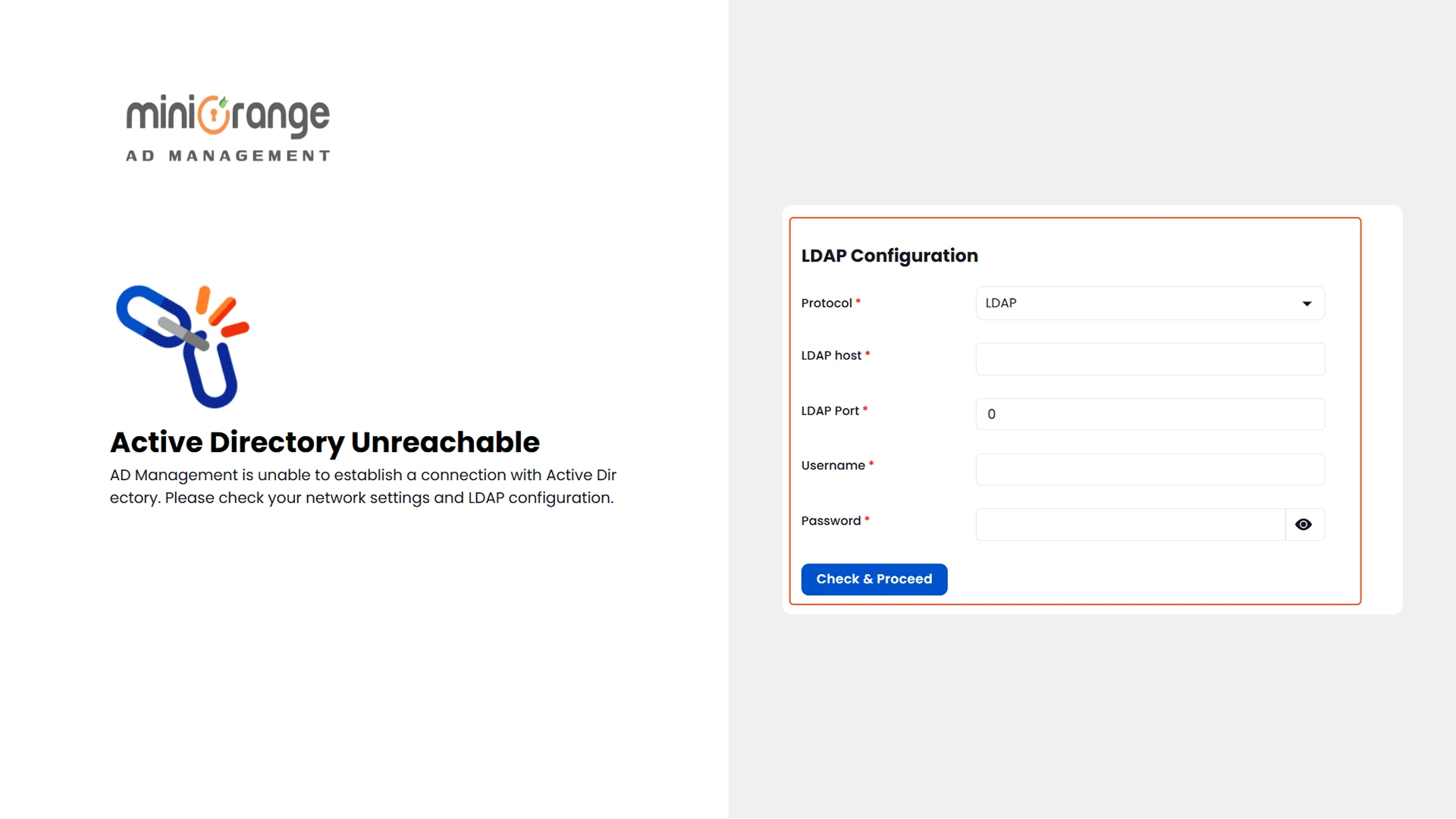 Configure LDAP Connection | AD management