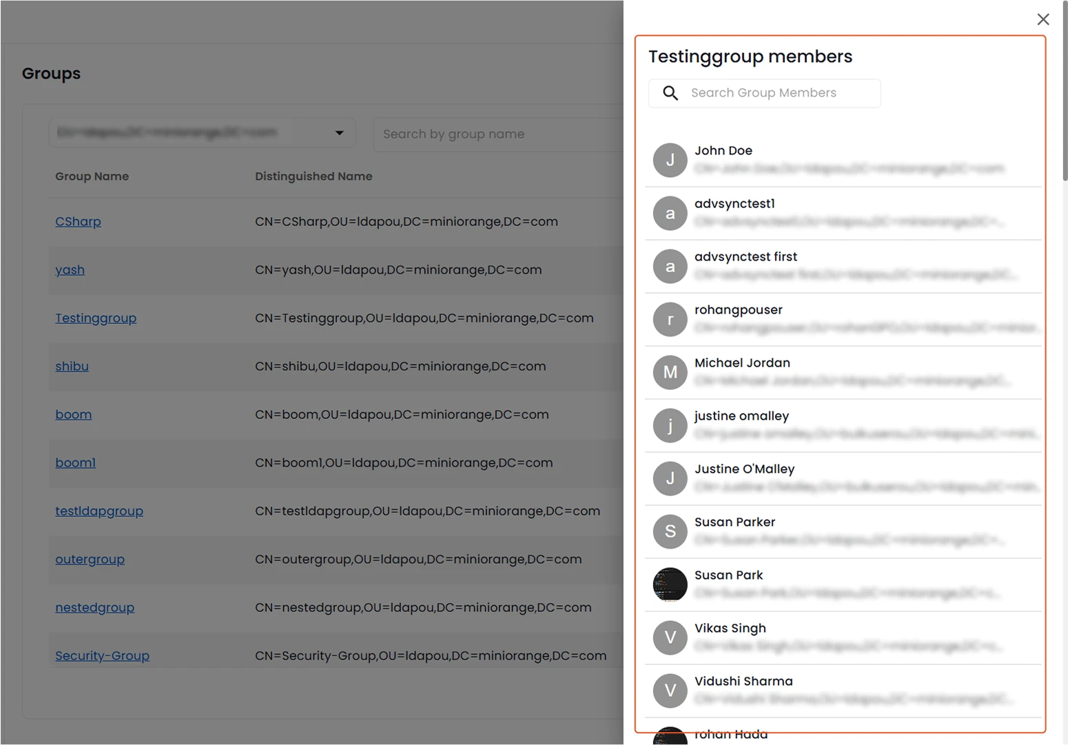 View Group Members | Groups Management