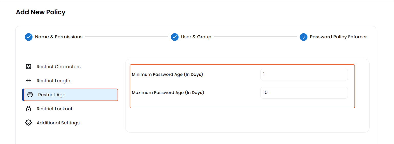 Password Policy Enforcer - Restrict Password Length | Password Management | Self Service Manager