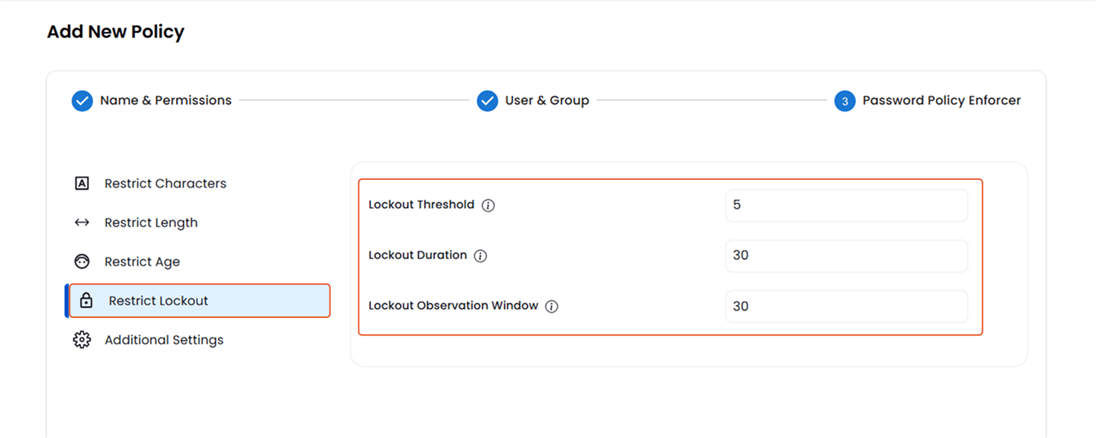 Password Policy Enforcer - Restrict Account Lockout | Password Management | Self Service Manager