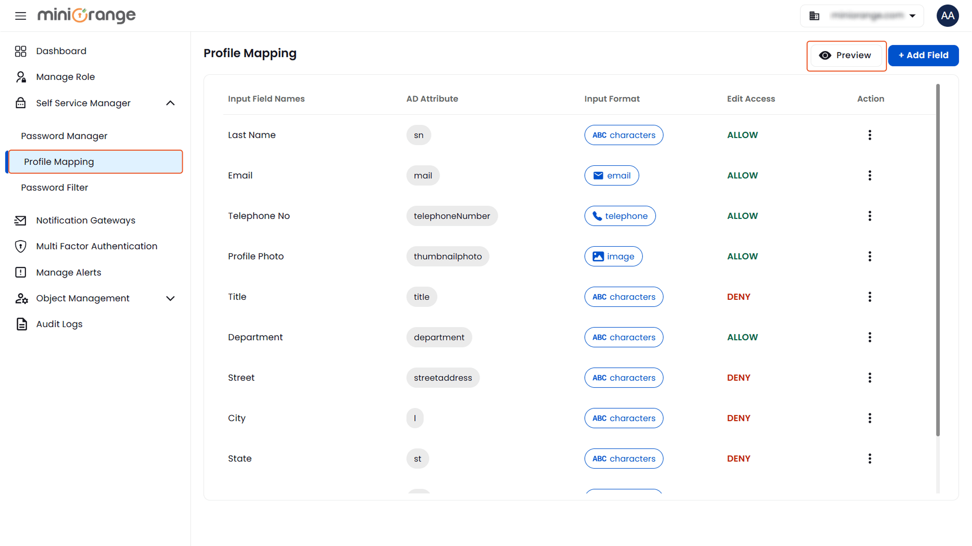Preview User Profile | Profile Mapping