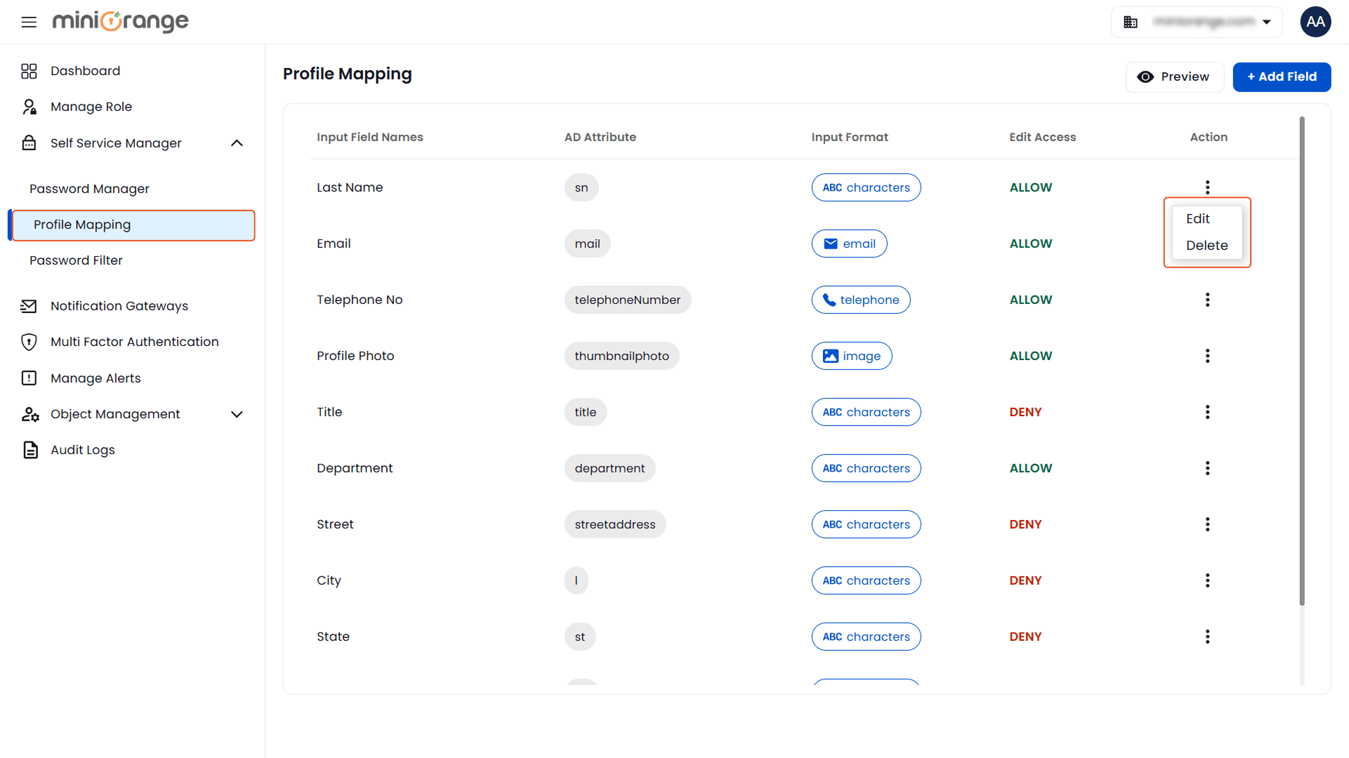 View Added Password Policy | Password Management | Self Service Manager