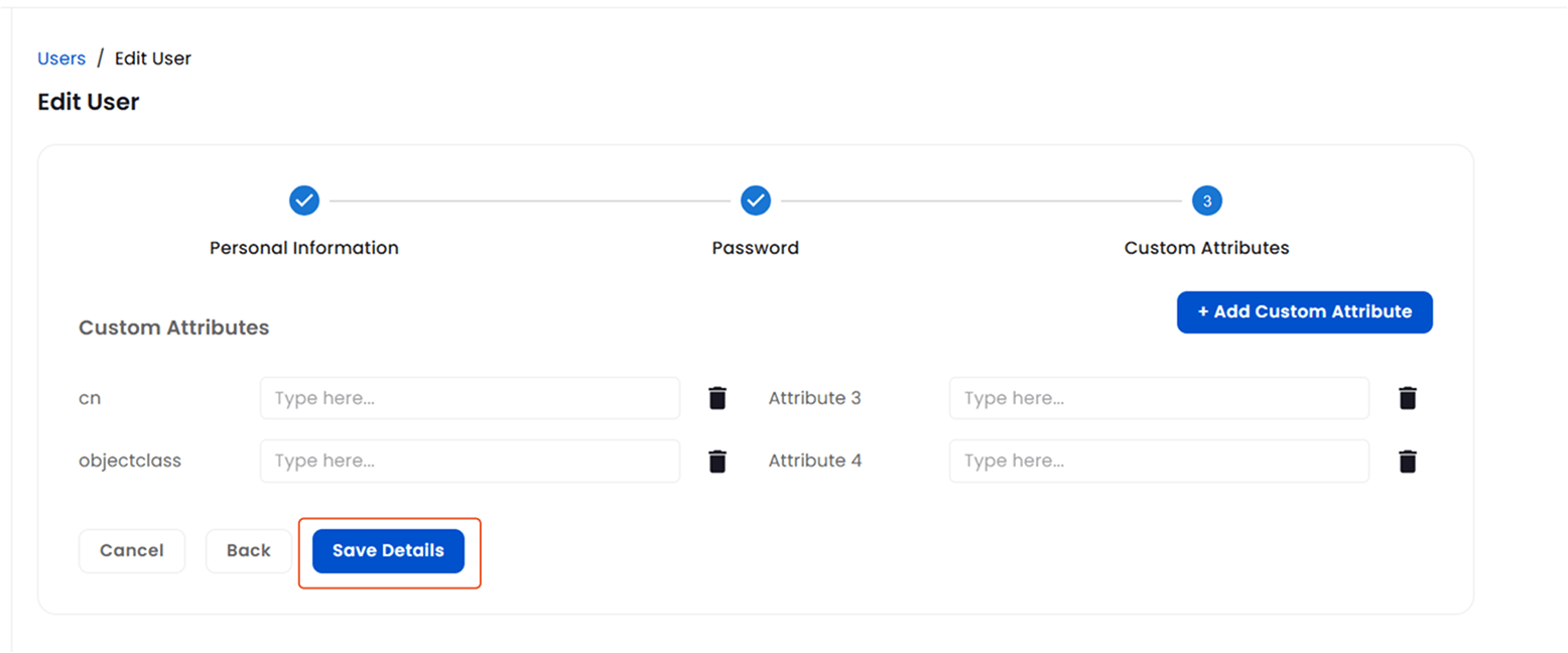 Update and Save Existing User Account Details | User Management