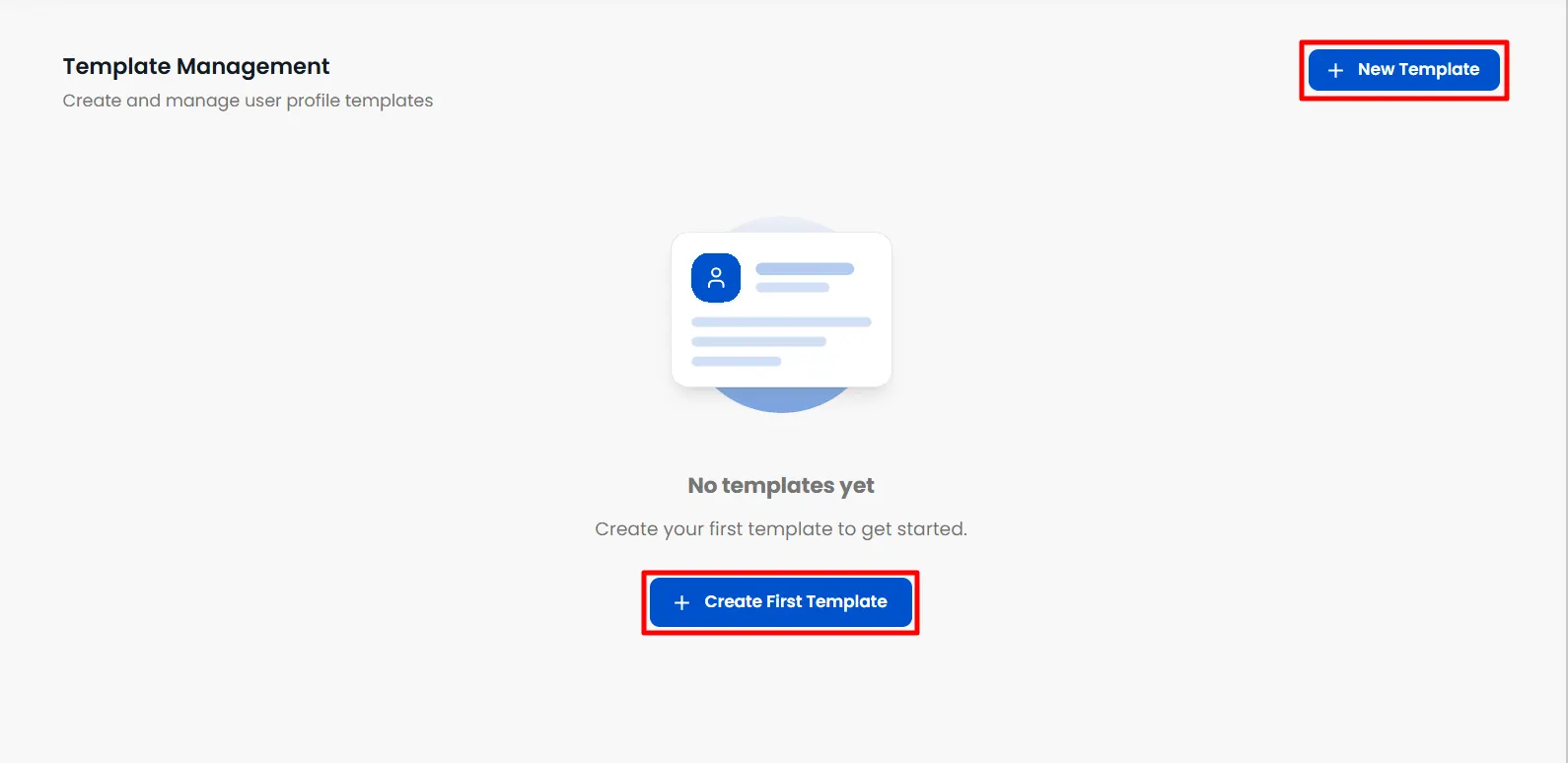 Create User Creation Template | User Management