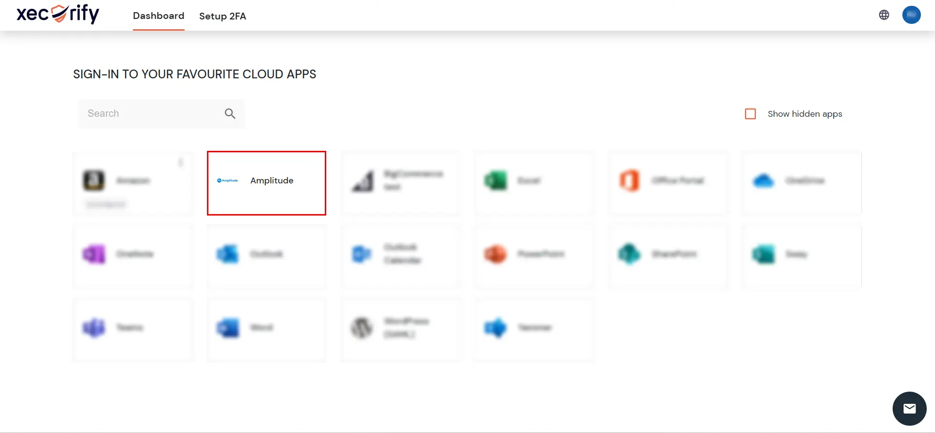 Amplitude Single Sign-On (SSO) manage apps