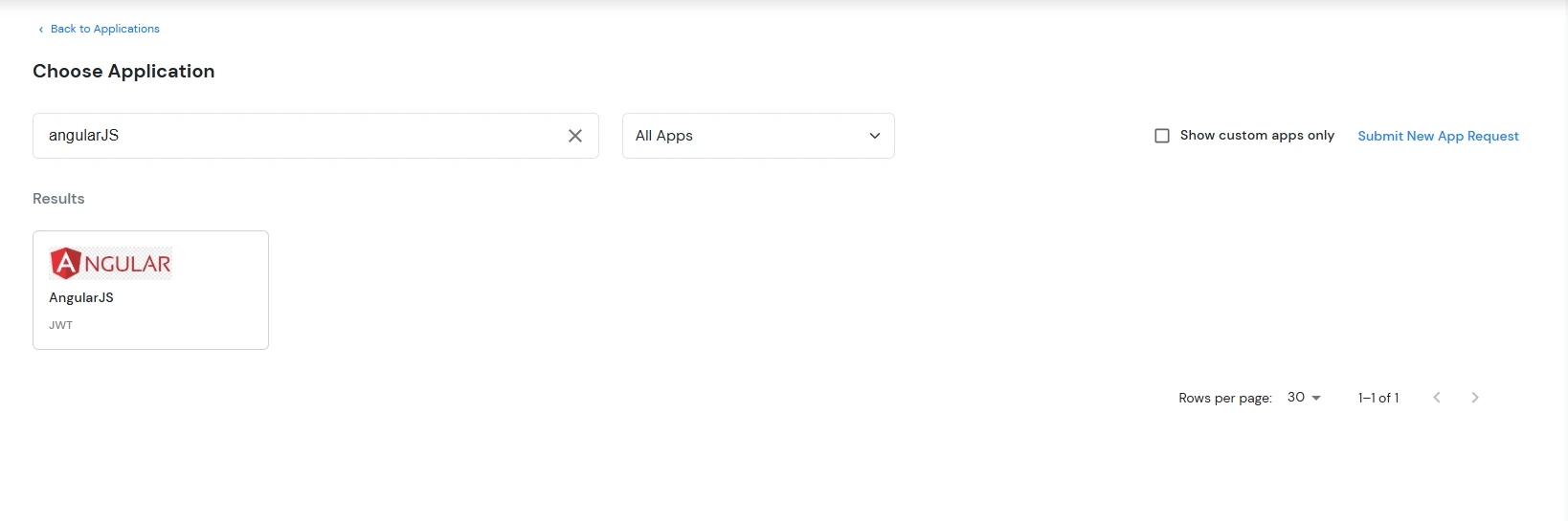 Configure JWT application: Search AngularJS JWT application