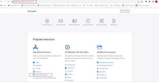 Apple apps User Access