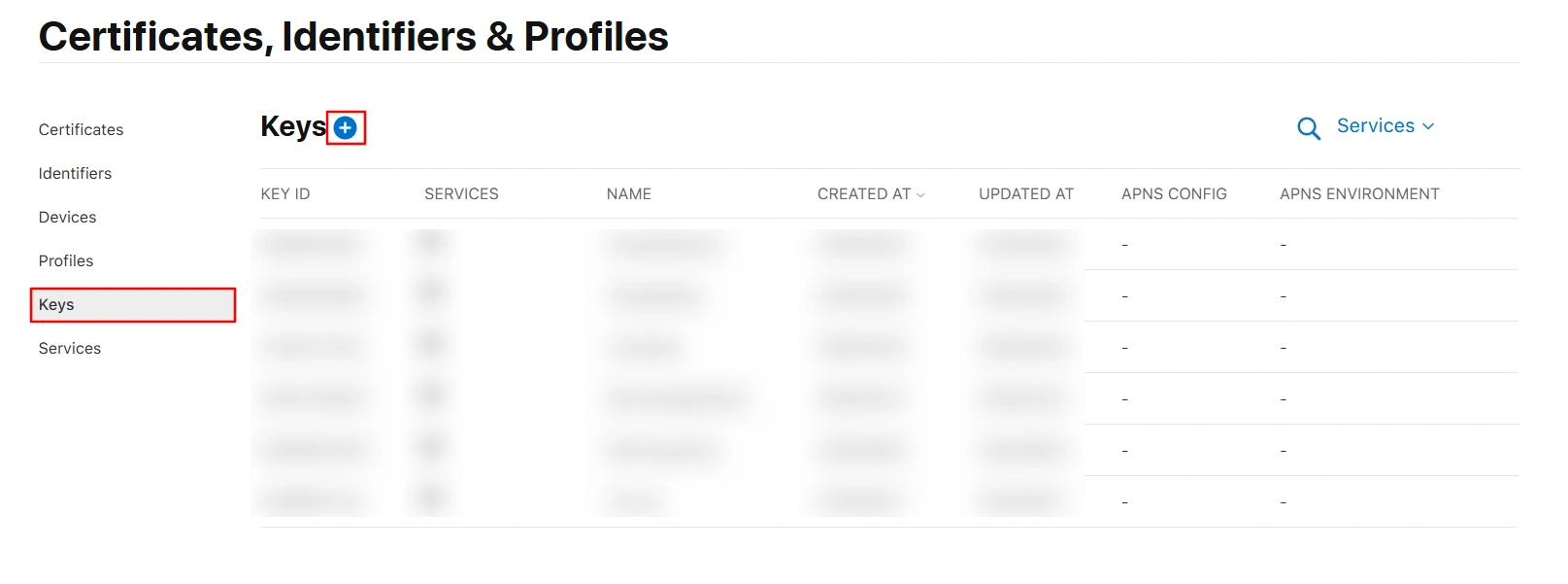 BigCommerce Social Login Single Sign-On: Keys section