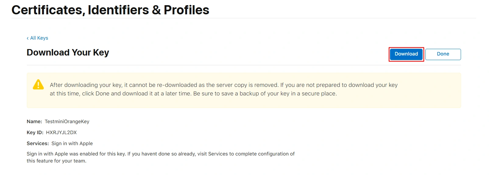 BigCommerce Social Login Single Sign-On: Download p8 key