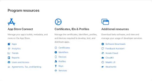 Single Sign On Apple apps Certificate