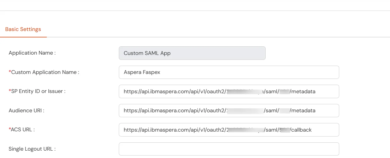 Aspera Faspex Single Sign-On (SSO) Click Import
