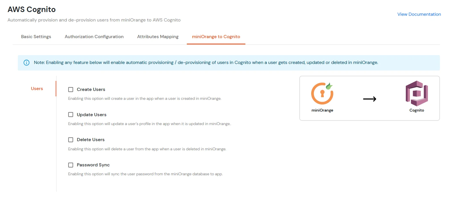 AWS Cognito Provisioning