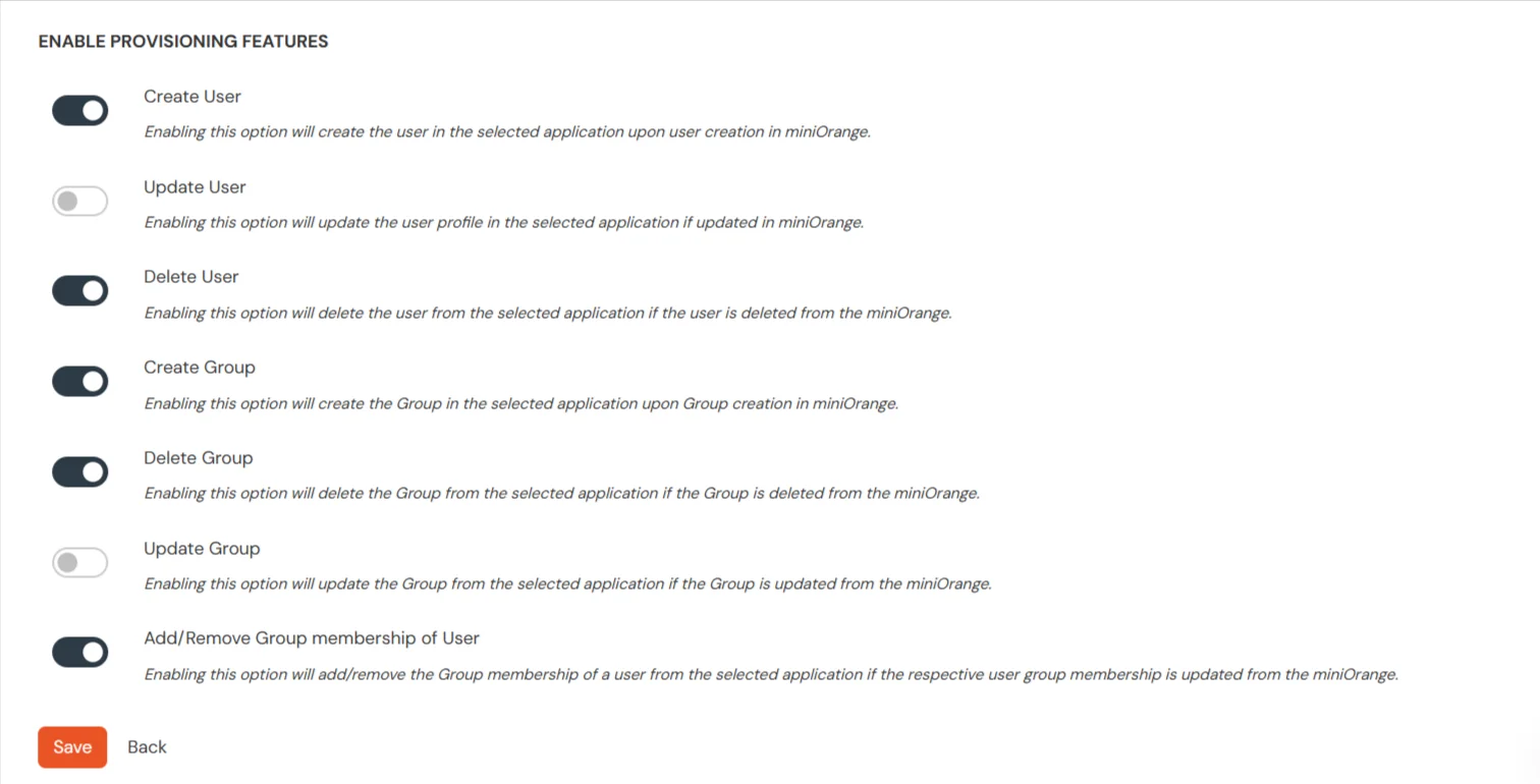 Enable Salesforce Provisioning Features