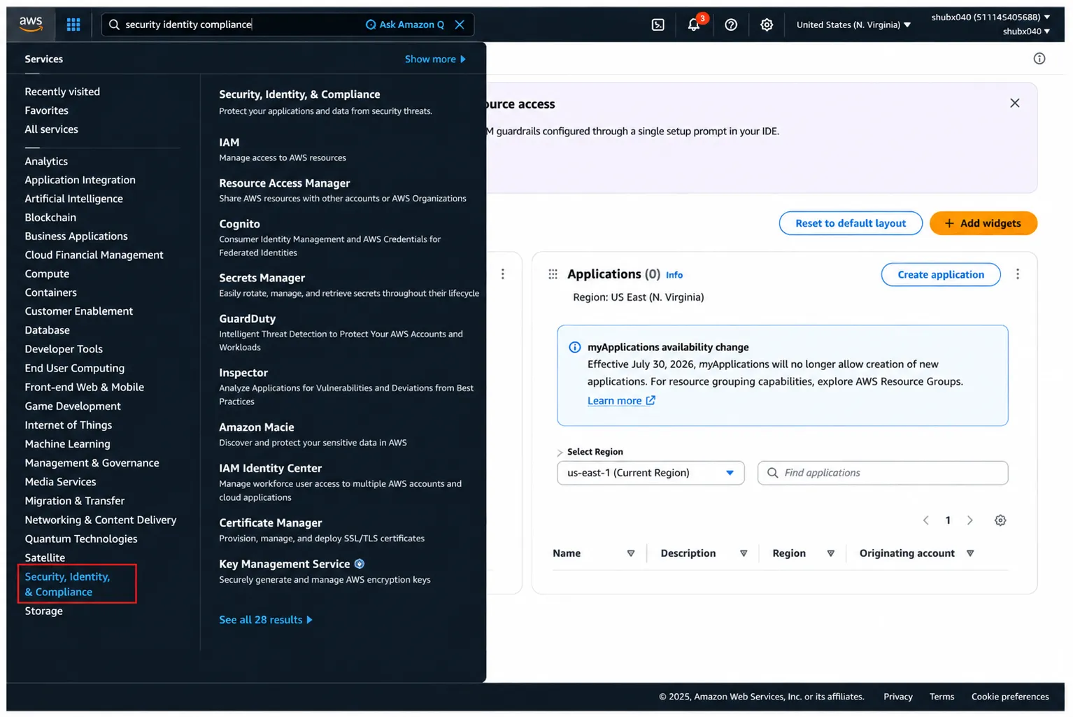 AWS security,identity & compliance