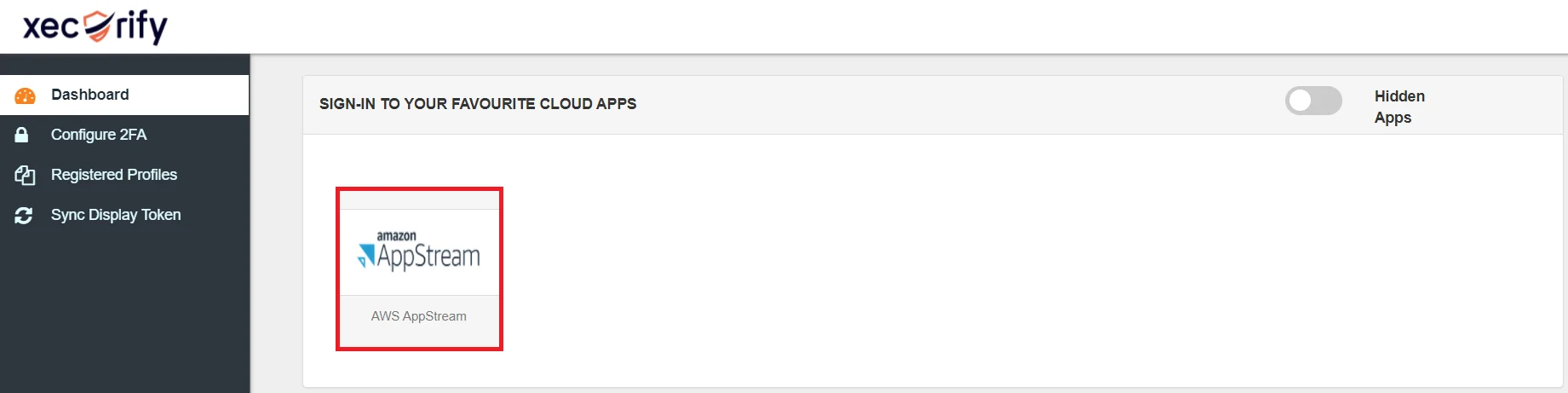 AWS AppStream Single Sign-On (SSO) manage apps