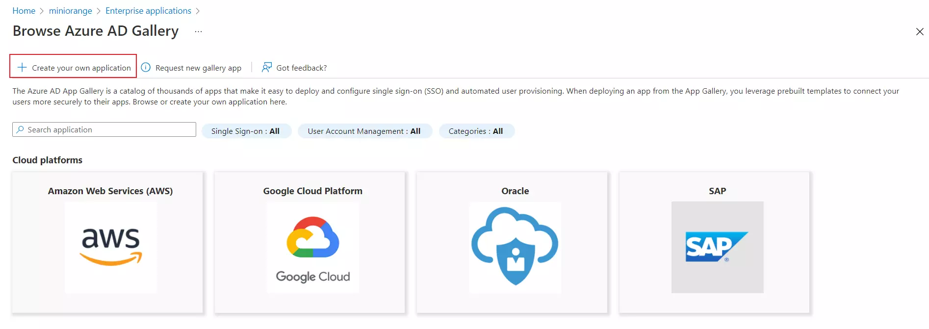 Azure AD add suitable name to application