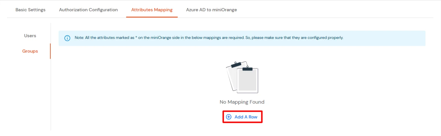 Azure AD SCIM Provisioning Switch to Group tab, click on Add A Row link