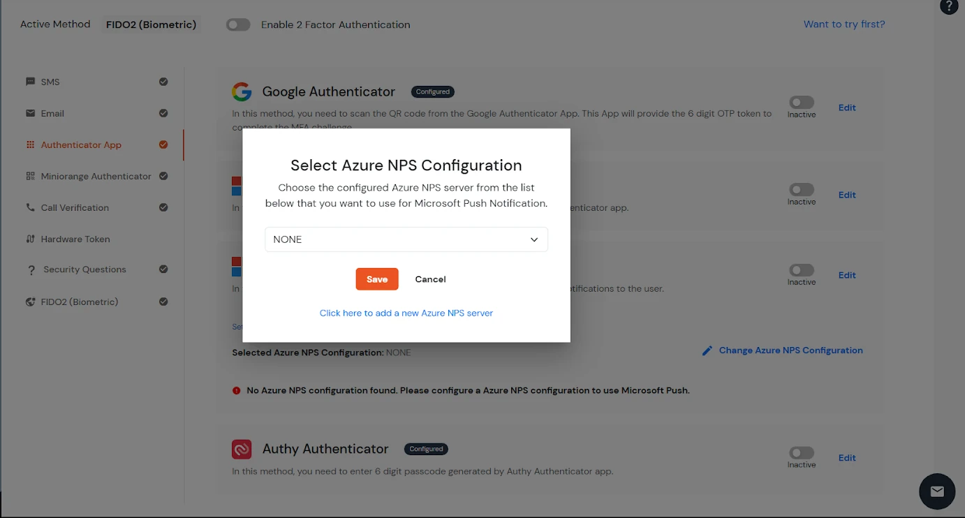 Configure NPS