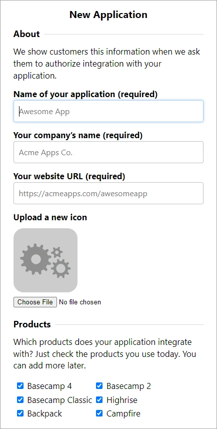 Basecamp as IDP: Enter miniOrange details