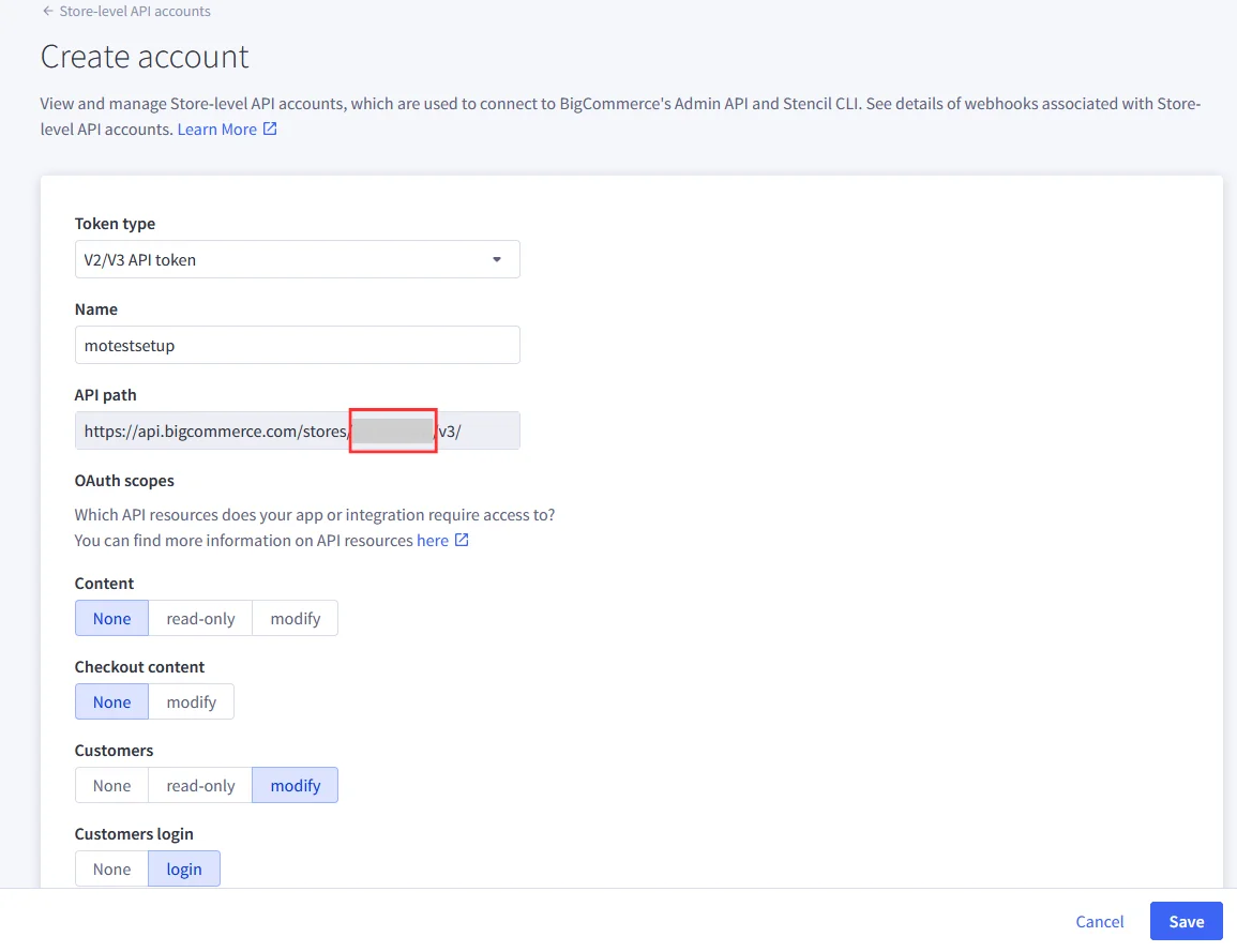 BigCommerce Single Sign-On (SSO): API Path