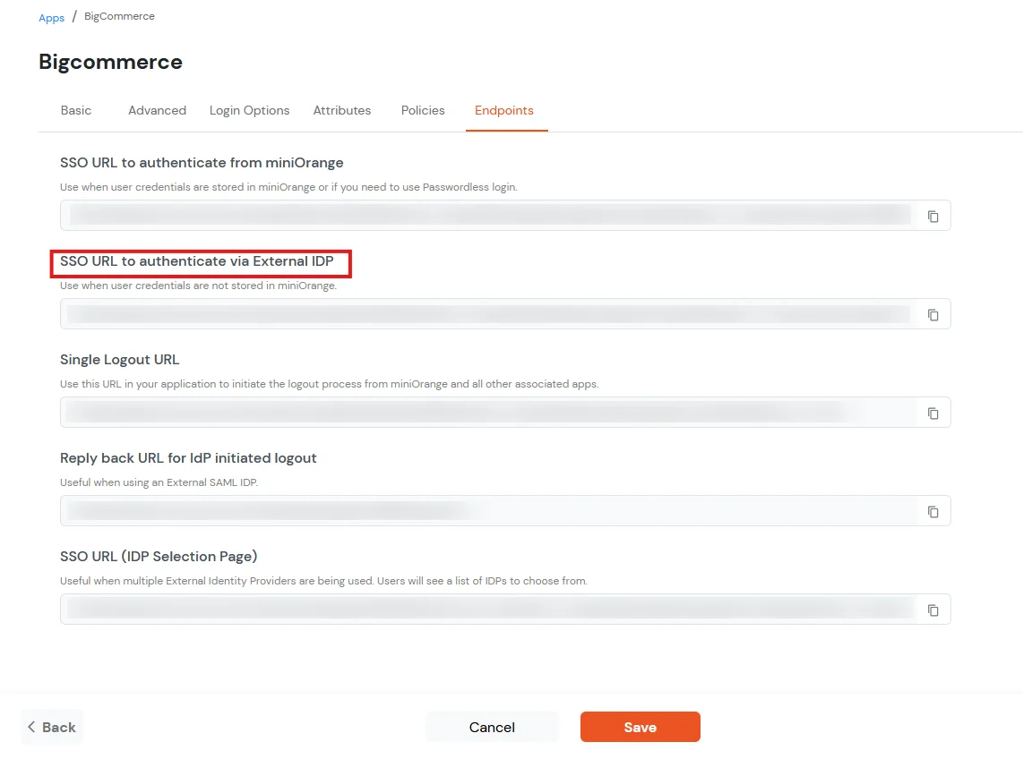 BigCommerce Single Sign-On (SSO) Switch to Endpoints