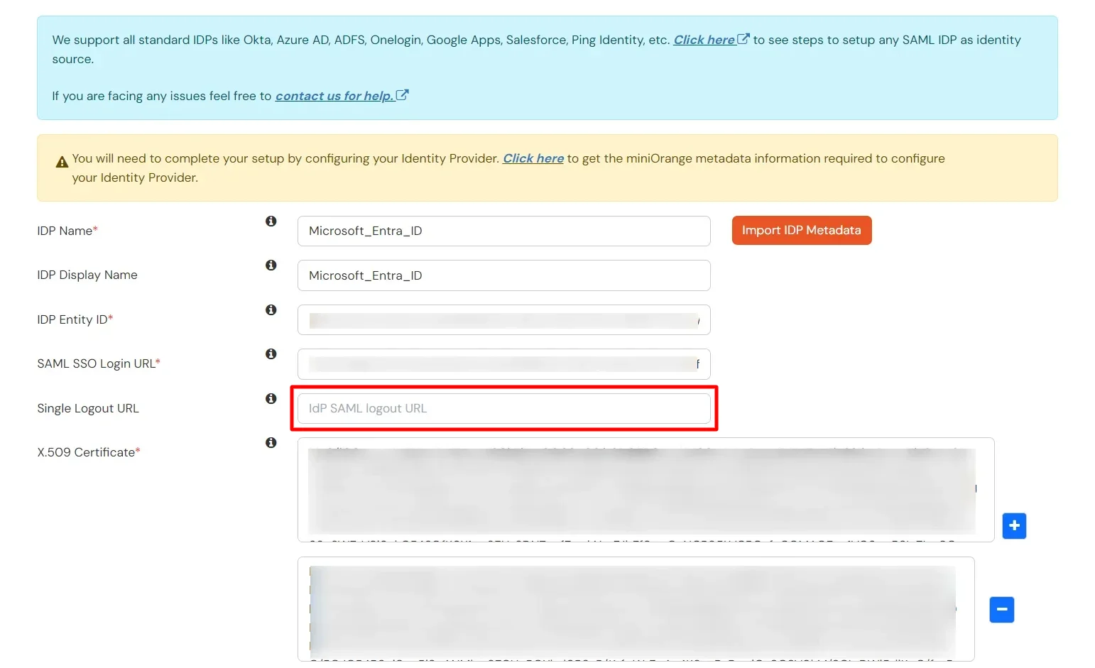 BigCommerce Microsoft Entra ID SSO: SAML SSO Login URL and x.509 Certificate
