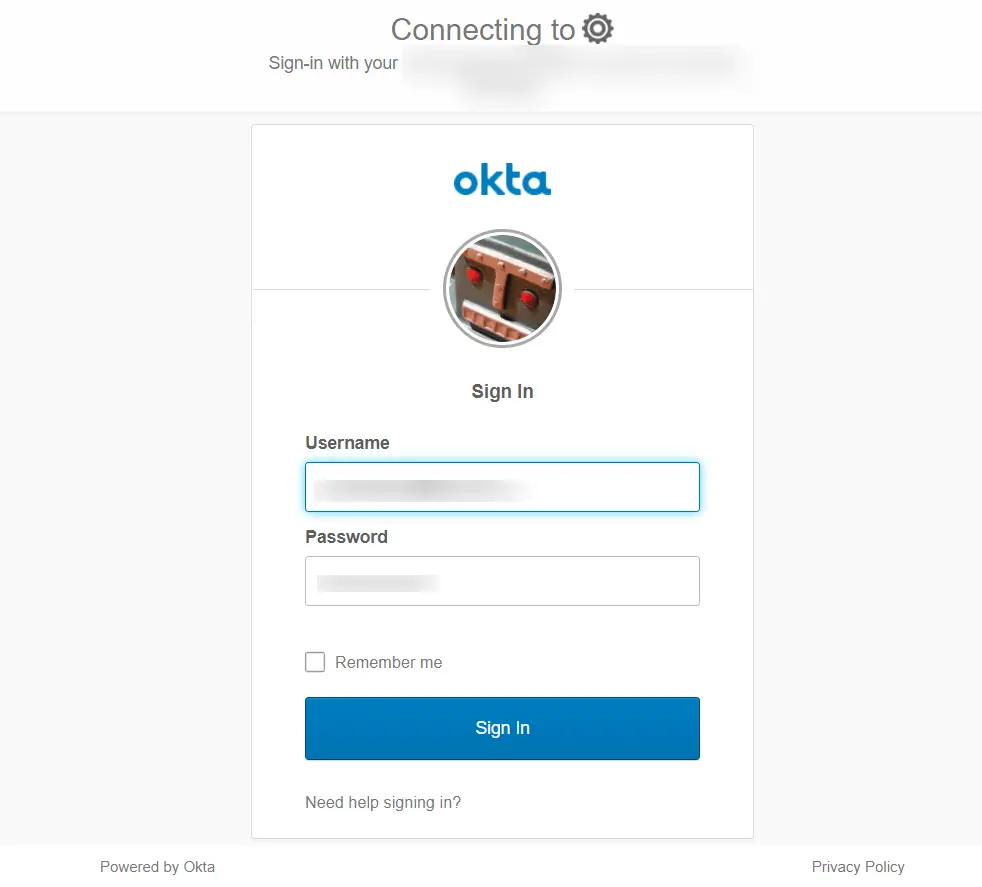 BigCommerce Okta Single Sign On: Enter valid IdP credentials