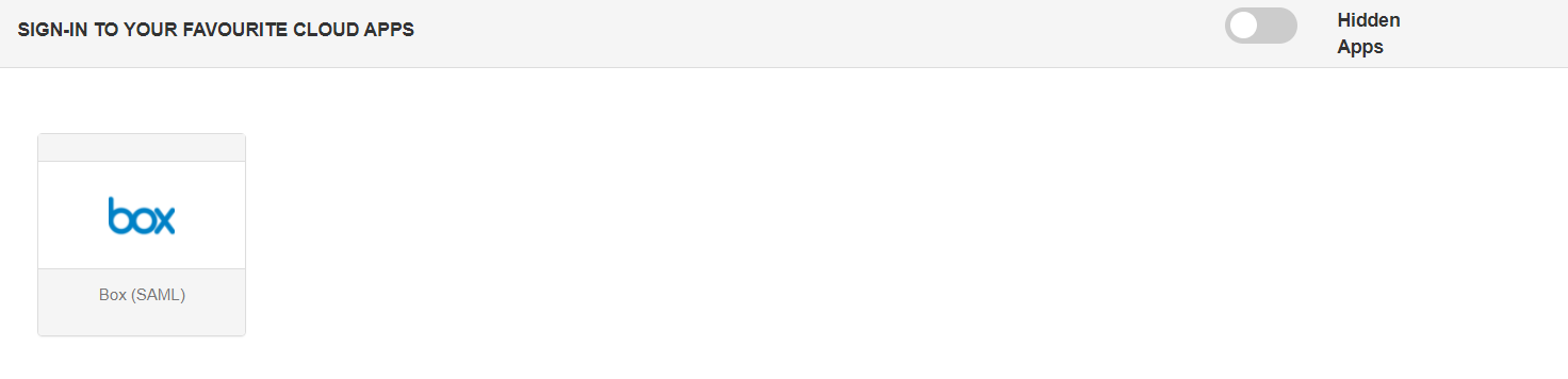 Box Single Sign-On (SSO) manage apps