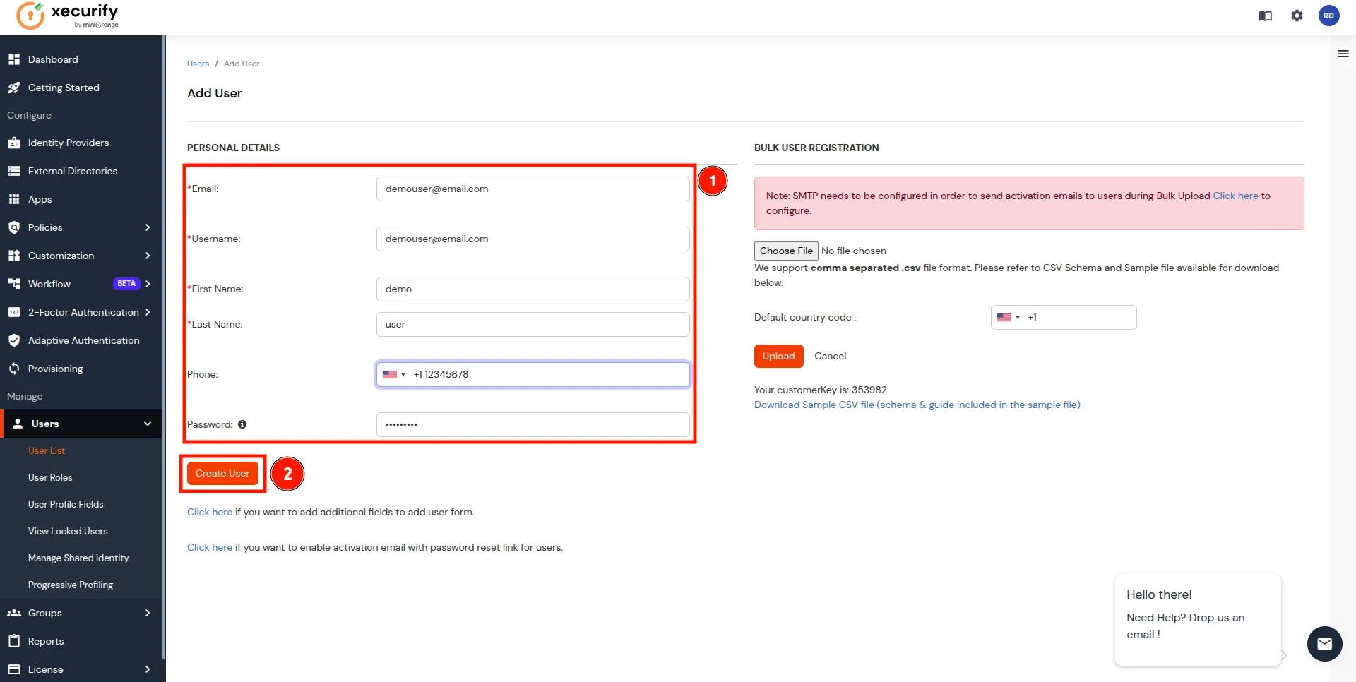 Google workspace with your Identity Provider- add user