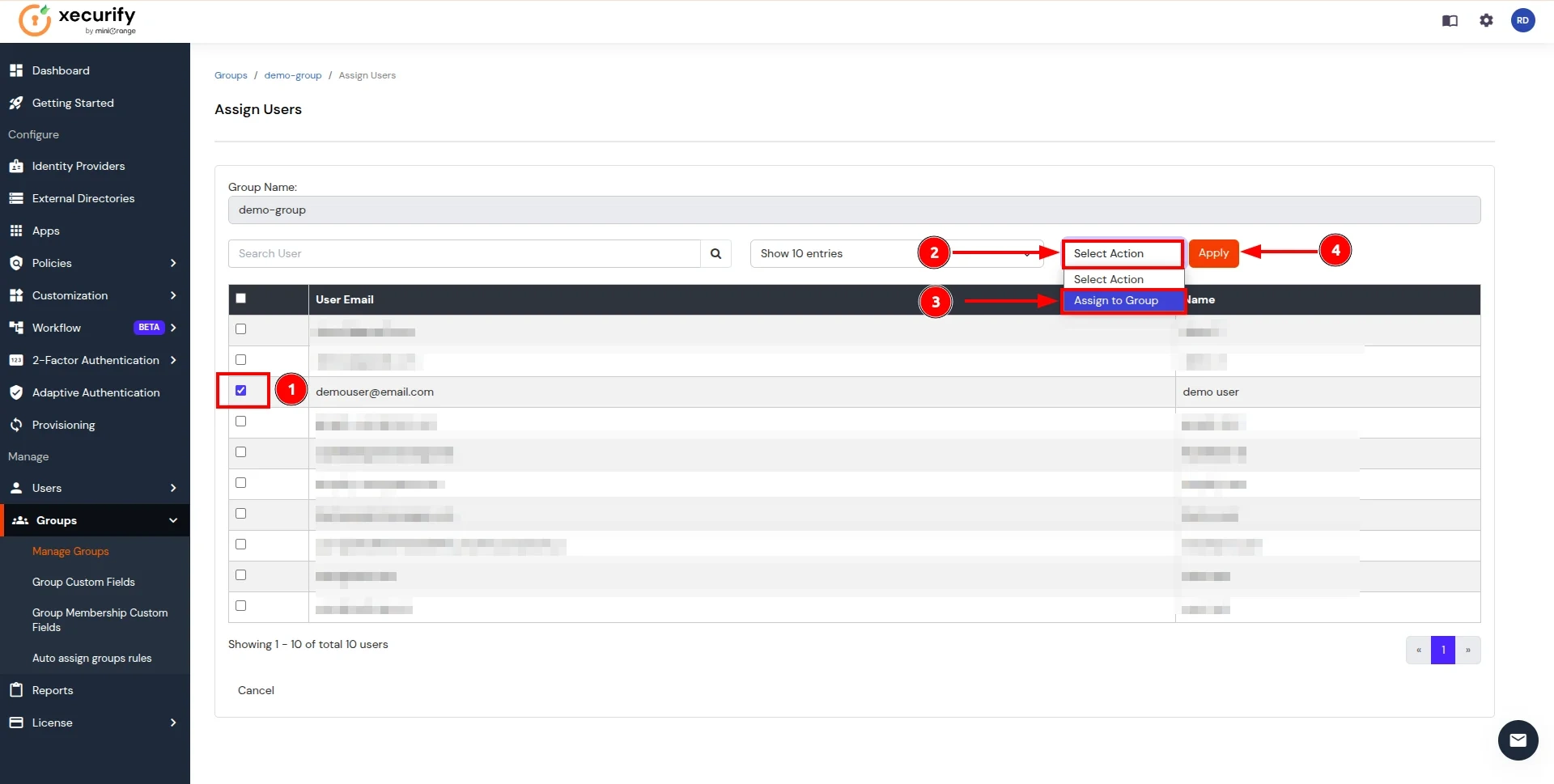 Google workspace with your Identity Provider- assgin group