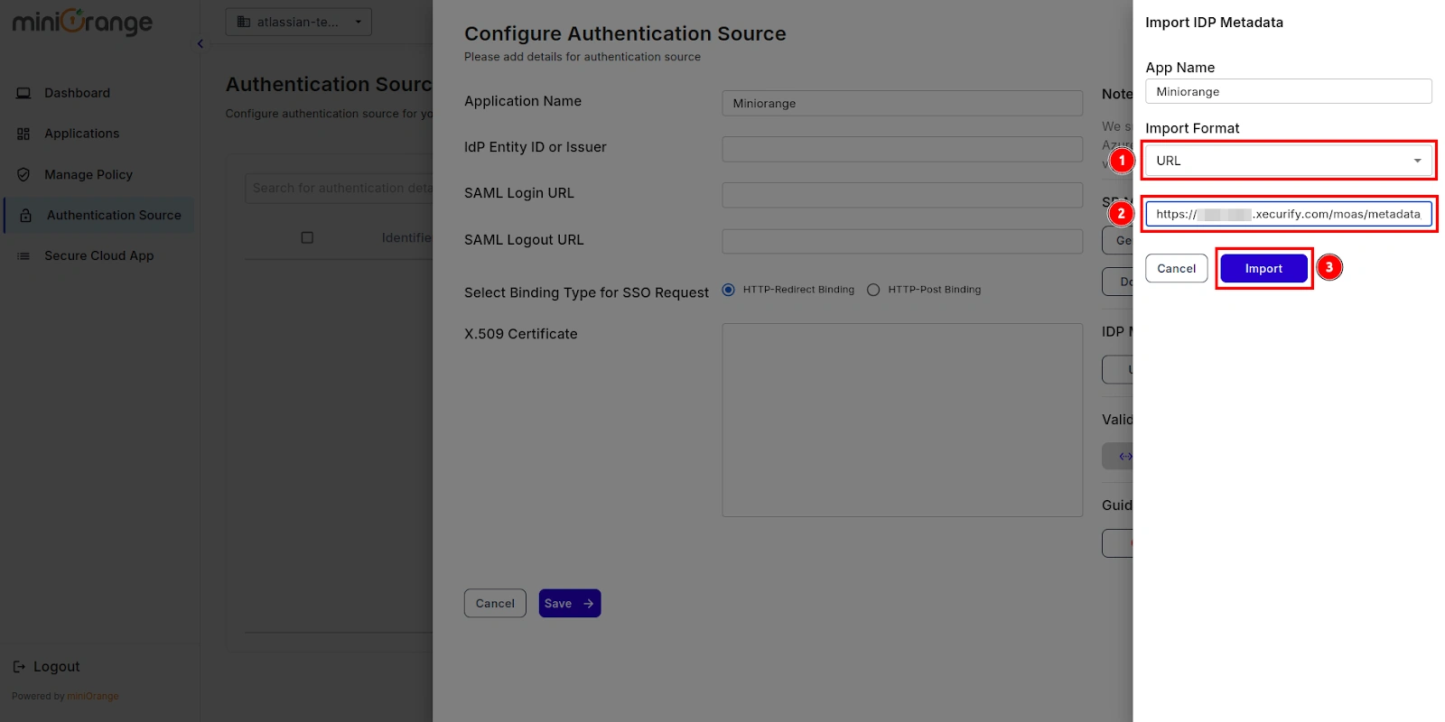 Atlassian CASB  with your Identity Provider- miniOrange IDP