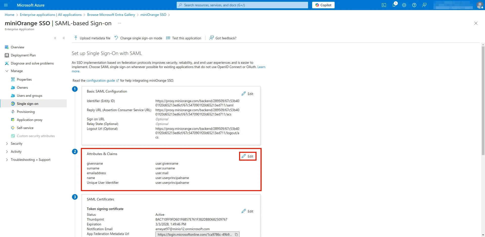 Shopify Non-Plus Admin SSO with Microsoft Entra ID-click edit | shopify plus sso microsoft entra